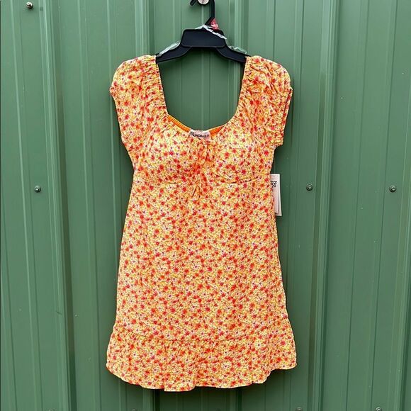 Women’s Mini Dress with Puff Sleeves Size M - Picture 1 of 8